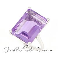 Anello Zorzan Gioielli Donna in Oro bianco Ametista 13.71 Ct ANPZ2505 - ANPZ2505